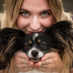 Familiefotografie, Hondenportret, Baasje met hond, Frisse foto