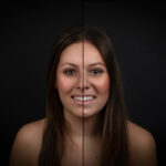 Twee in een portret - splitface art foto - fotostudio eindhoven, SplitFace Art portret