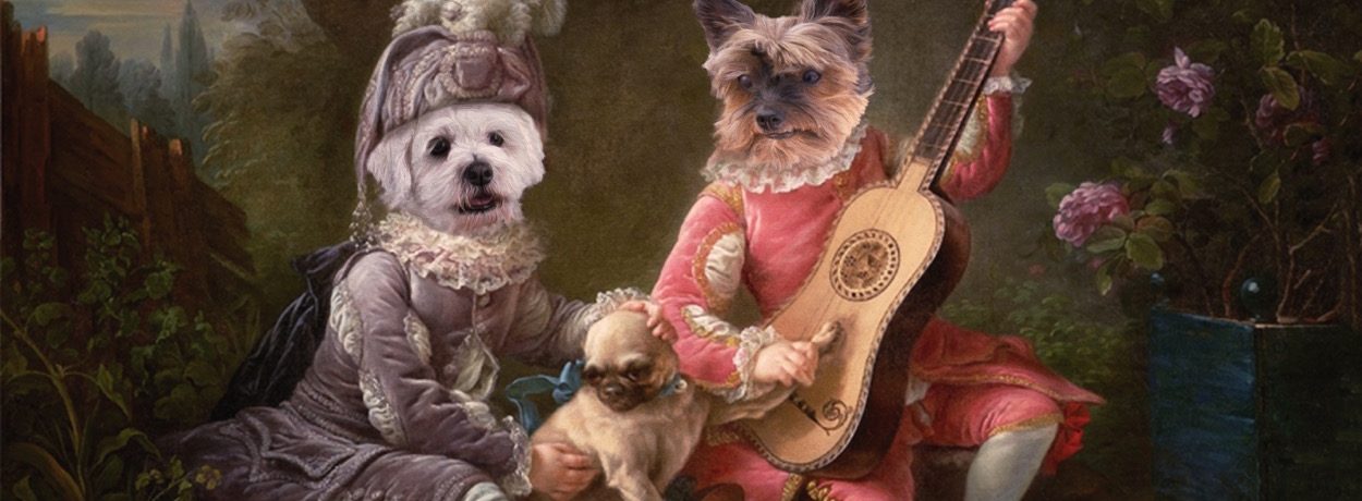 Pet Painting Portret in oude meesters stijl