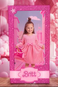 Barbie - in a box fotoshoot - kinderpotret